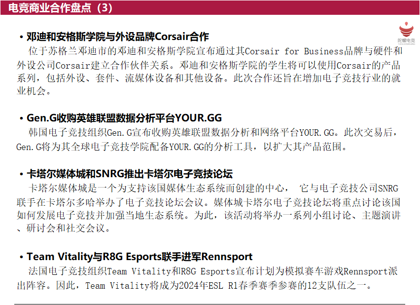 陀螺电竞周报丨EDG夺得2024VCTCN联赛第一赛段冠军；王者荣耀IP新游冷启动上线(图4)